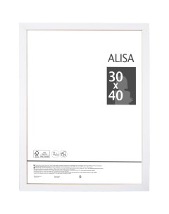 Рамка Alisa 30x40 см цвет белый Без бренда