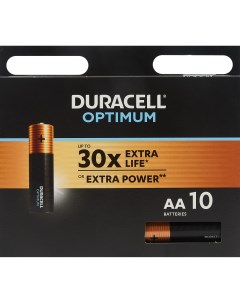 Батарейка алкалиновая Optimum AA 10 шт Duracell