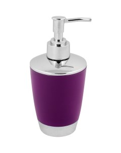 Дозатор для жидкого мыла настольный Альма пластик цвет фиолетовый Без бренда