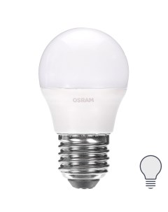 Лампа светодиодная Шар E27 6 5 Вт 550 Лм свет холодный белый Osram