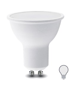 Лампа светодиодная GU10 175 250 В 7 5 Вт спот матовая 700 лм нейтральный белый свет Lexman