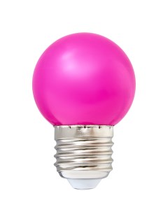 Лампа светодиодная E27 220 В 1 Вт шар матовый 80 лм фиолетовый свет Volpe