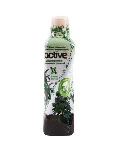Удобрение Active для декоративно лиственных растений 0 5 л Без бренда