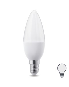 Лампа светодиодная E14 220 240 В 6 5 Вт свеча матовая 600 лм нейтральный белый свет Без бренда
