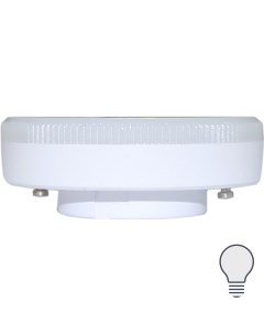 Лампа светодиодная GX53 220 240 В 6 Вт круг матовая 500 лм нейтральный белый свет Без бренда