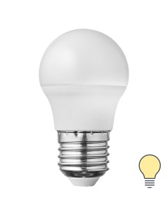 Лампа светодиодная E27 220 240 В 7 Вт шар малый матовая 750 лм теплый белый свет Volpe