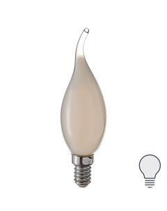 Лампа светодиодная LEDF E14 220 240 В 7 Вт свеча на ветру матовая 750 лм нейтральный белый свет Volpe