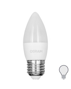 Лампа светодиодная свеча 5Вт 470Лм E27 нейтральный белый свет Osram