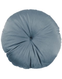 Подушка Бархат o37 см цвет серо голубой Linen way