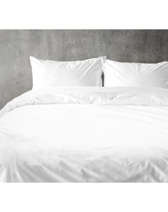 Комплект постельного белья полутораспальный перкаль белый Без бренда