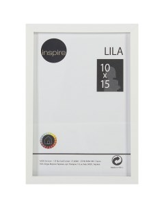 Рамка Lila 10х15 см цвет белый Inspire