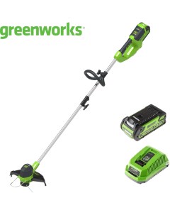 Триммер аккумуляторный G40LTK2 40 В АКБ и ЗУ входит в комплект Greenworks