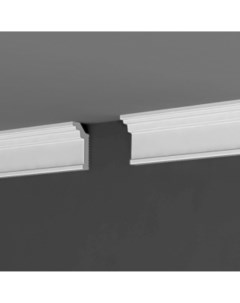 Плинтус потолочный полистирол для натяжного потолка под светодиодную ленту П13 25 50 белый 25x50x200 Де-багет