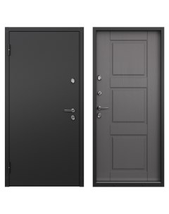 Дверь входная металлическая Термо 880 мм левая цвет катро титан Torex