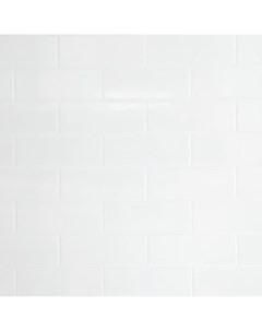 Стеновая панель Компакт брик 240x0 4x60 см HPL пластик цвет белый Без бренда