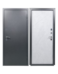 Дверь входная металлическая Диагональ 205x96 см правая бетон Без бренда