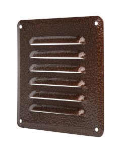 Решетка вентиляционная GM1515B 150x150 мм металл цвет коричневый Ore