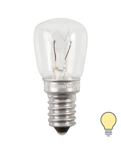Лампа накаливания для холодильника трубчатая T26 57 E14 25 Вт свет тёплый белый Osram