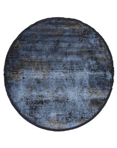 Ковер полиэстер Tierra 12892 круглый o160 см цвет синий Без бренда