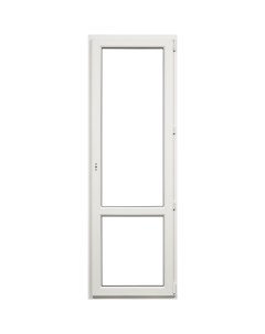 Балконная дверь ПВХ 2100x700 мм ВxШ правая однокамерный стеклопакет белый белый Века