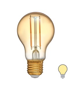 Лампа светодиодная филаментная E27 220 В 6 Вт груша прозрачная с золотистым напылением 500 лм теплый Volpe
