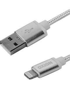 Кабель USB Lightning 1 3 м 2 A цвет белый Oxion
