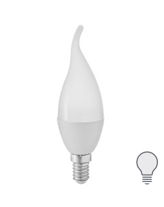 Лампа светодиодная с диммером свеча витая 6 Вт Е14 матовая 600 Лм холодный белый свет Volpe