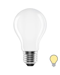 Лампа светодиодная E27 220 240 В 5 Вт груша матовая 600 лм теплый белый свет Lexman
