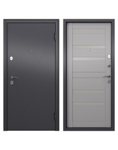 Дверь входная металлическая Страйд Linea 950 мм правая цвет серый Torex
