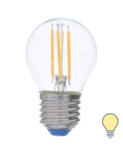 Лампа светодиодная филаментная Airdim форма шар E27 5 Вт 500 Лм свет тёплый Uniel