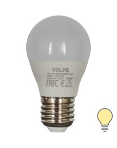 Лампа светодиодная Norma E27 220 В 11 Вт шар 900 лм тёплый белый свет Volpe