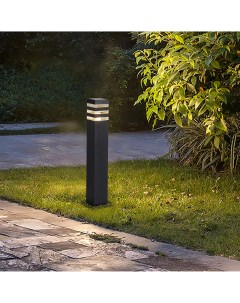 Столб уличный Techno 60 см цвет черный Duwi