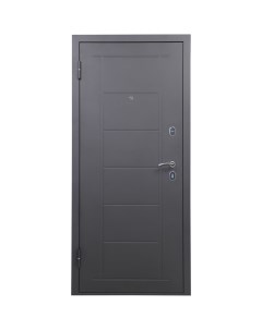 Дверь входная металлическая 5C 205x96 см левая ясень белый Без бренда