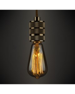 Лампа филаментная Эдисон ST64 E27 230 В 60 Вт колба прозрачная с золотистым напылением тёплый белый  Elektrostandard