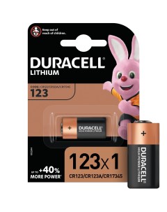 Батарейка литиевая CR123 ultra Duracell