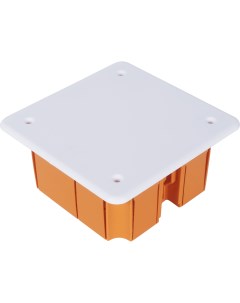 Распределительная коробка скрытая 92х92х40 мм 10 вводов IP20 цвет оранжевый Tdm
