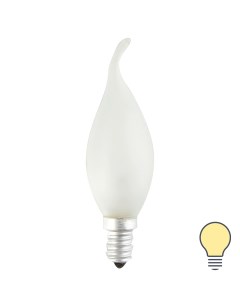 Лампа накаливания свеча на ветру матовая E14 40 Вт свет тёплый белый Bellight