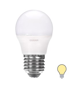 Лампа светодиодная Шар E27 6 5 Вт 550 Лм свет тёплый белый Osram