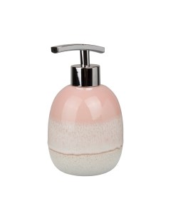 Дозатор для жидкого мыла Ombre керамика цвет розовый Аквалиния