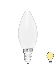 Лампа светодиодная LEDF E14 220 240 В 6 Вт свеча матовая 600 лм теплый белый свет Volpe