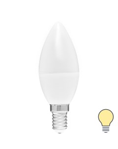 Лампа светодиодная E14 220 240 В 6 Вт свеча матовая 600 лм теплый белый свет Volpe