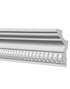 Плинтус потолочный полистирол инжекционный 207570 белый 39x64x2000 мм Format