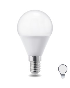 Лампа светодиодная E14 220 240 В 5 Вт шар матовая 400 лм нейтральный белый свет Без бренда