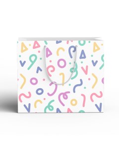 Пакет подарочный Конфетти 20x15 см цвет разноцветный Симфония