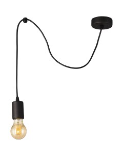 Подвесной светильник Паук 1 лампа 3м Е27 цвет черный матовый Inspire