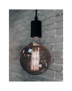 Лампа филаментная Эдисон G95 E27 230 В 60 Вт шар прозрачный с золотистым напылением тёплый белый све Elektrostandard