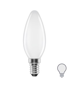 Лампа светодиодная E14 220 240 В 4 Вт свеча матовая 400 лм нейтральный белый свет Lexman