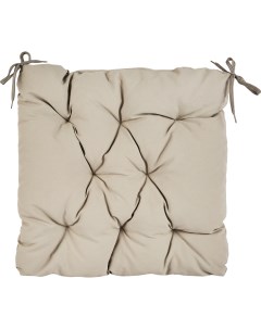 Подушка для садовой мебели 44x44 см цвет серый Linen way