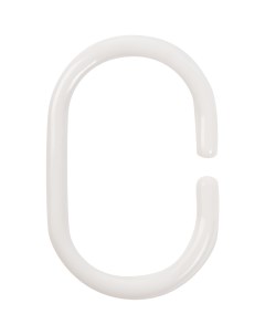 Кольца для шторок пластиковые цвет белый 12 шт Sensea