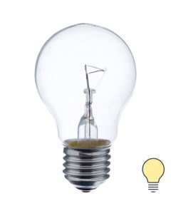 Лампа накаливания шар E27 75 Вт прозрачная свет тёплый белый Osram